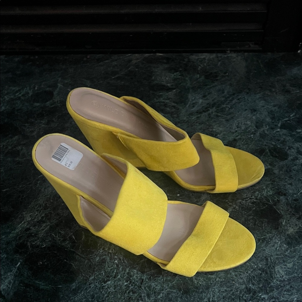 Yellow Women's Mules